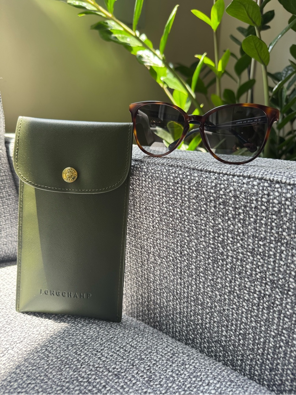 Longchamp Round Havana Sunglasses